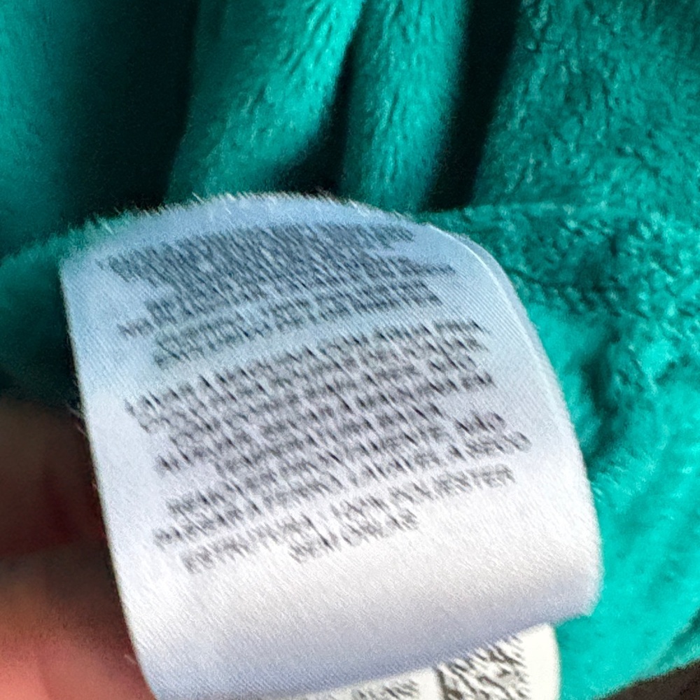 Columbia Teal Hooded Fleece Teddy Jacket Zip up Hoodie sz M for Spring Warmth! - Picture 10 of 11
